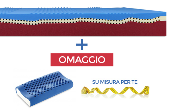 Promozione Relaxody materasso con guanciale Dream Memory Blue omaggio