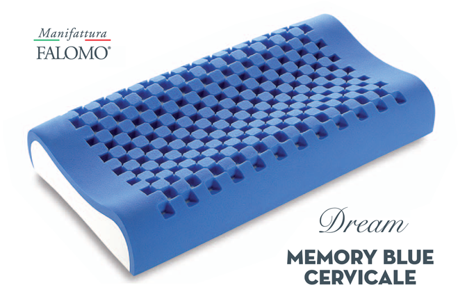Guanciale DREAM memory blue cervicale - il Sanodormire materassi LC