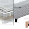 Letto Sommier Boxspring by manifattura Falomo dettagli