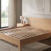 Rete con doga larga Smart Più by Manifattura Falomo ambientata matrimoniale legno