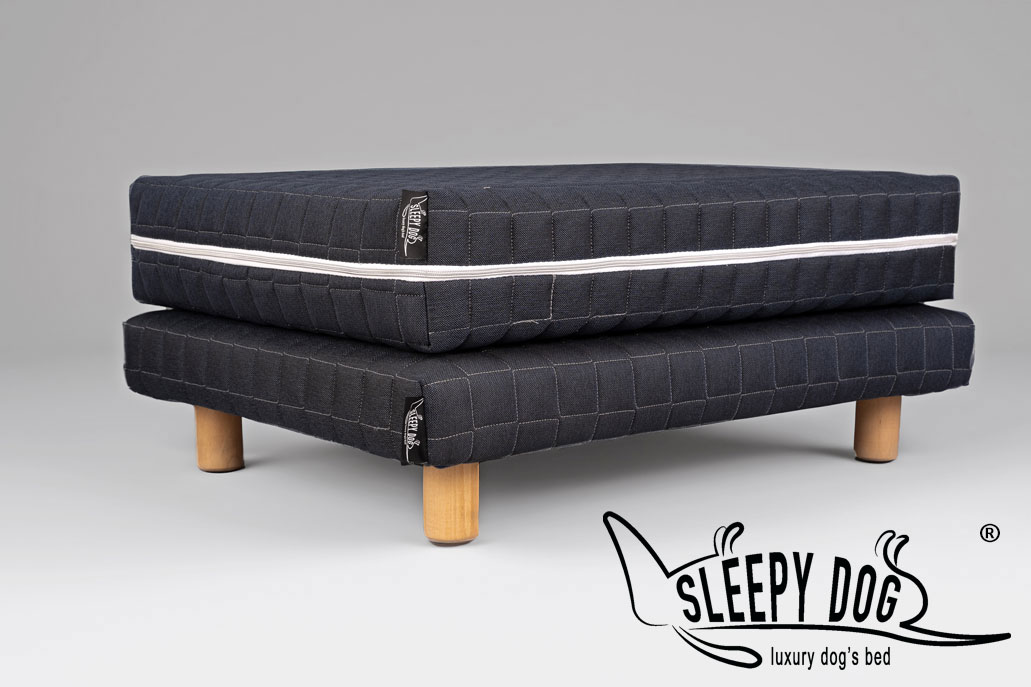 Letto per cani Sleepy Dog blu completo