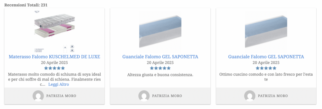 Testimonianze e Recensioni Verificate dai nostri clienti