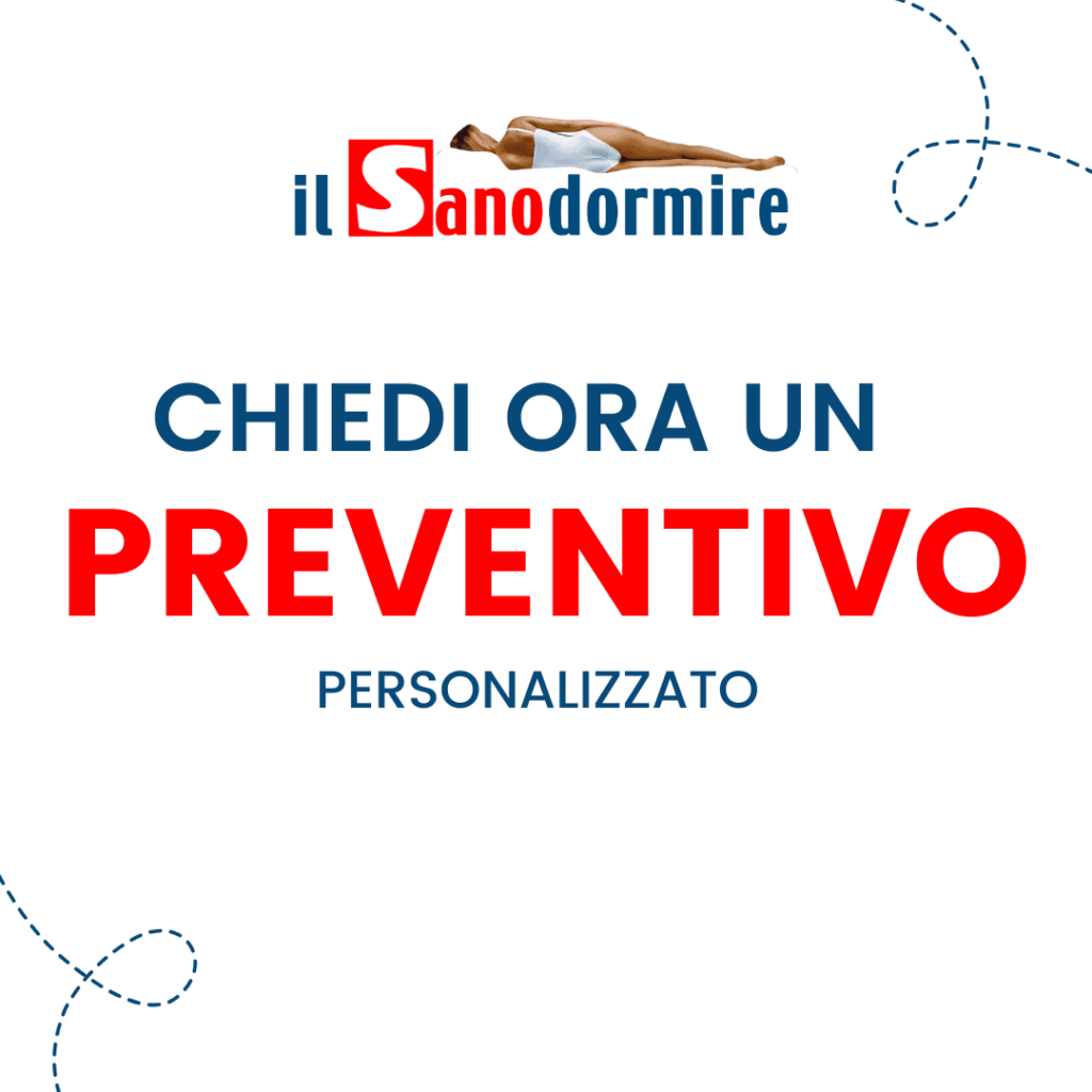 chiedi ora un preventivo per il tuo prossimo materasso di lusso