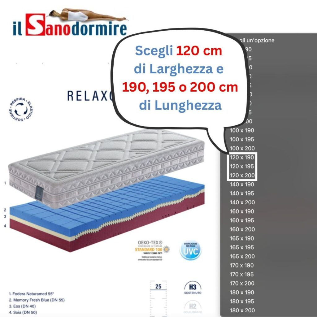 Il made in Italy ad un ottimo prezzo per un sonno perfetto!