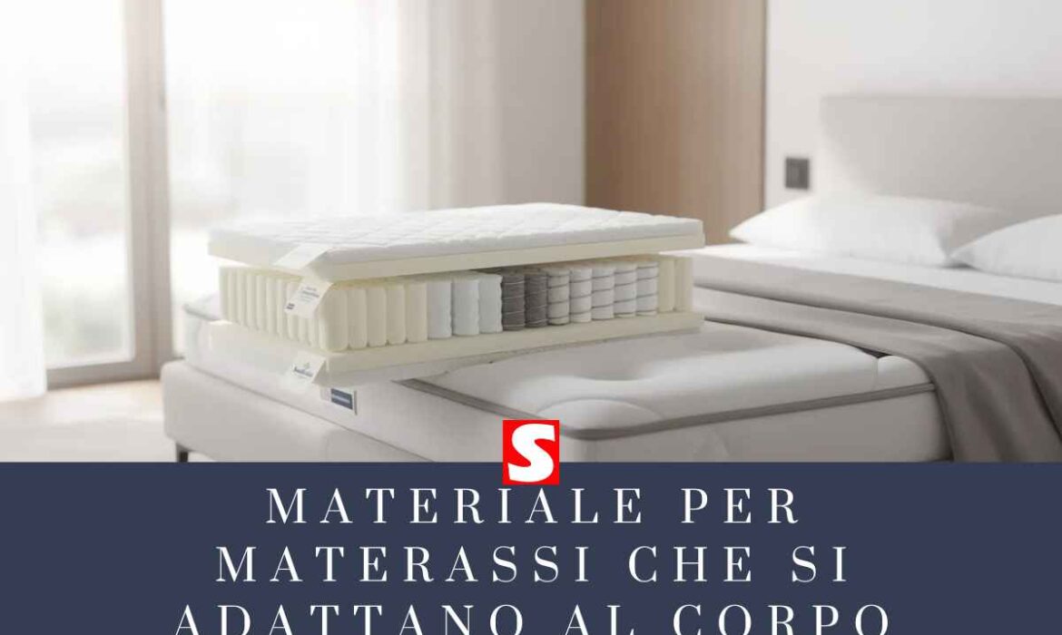 materiale per materassi che si adattano al corpo