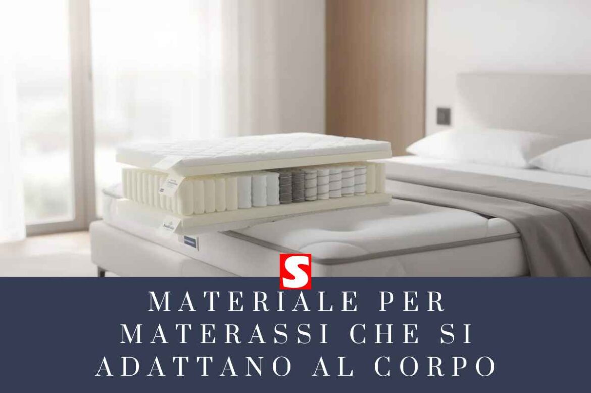 materiale per materassi che si adattano al corpo
